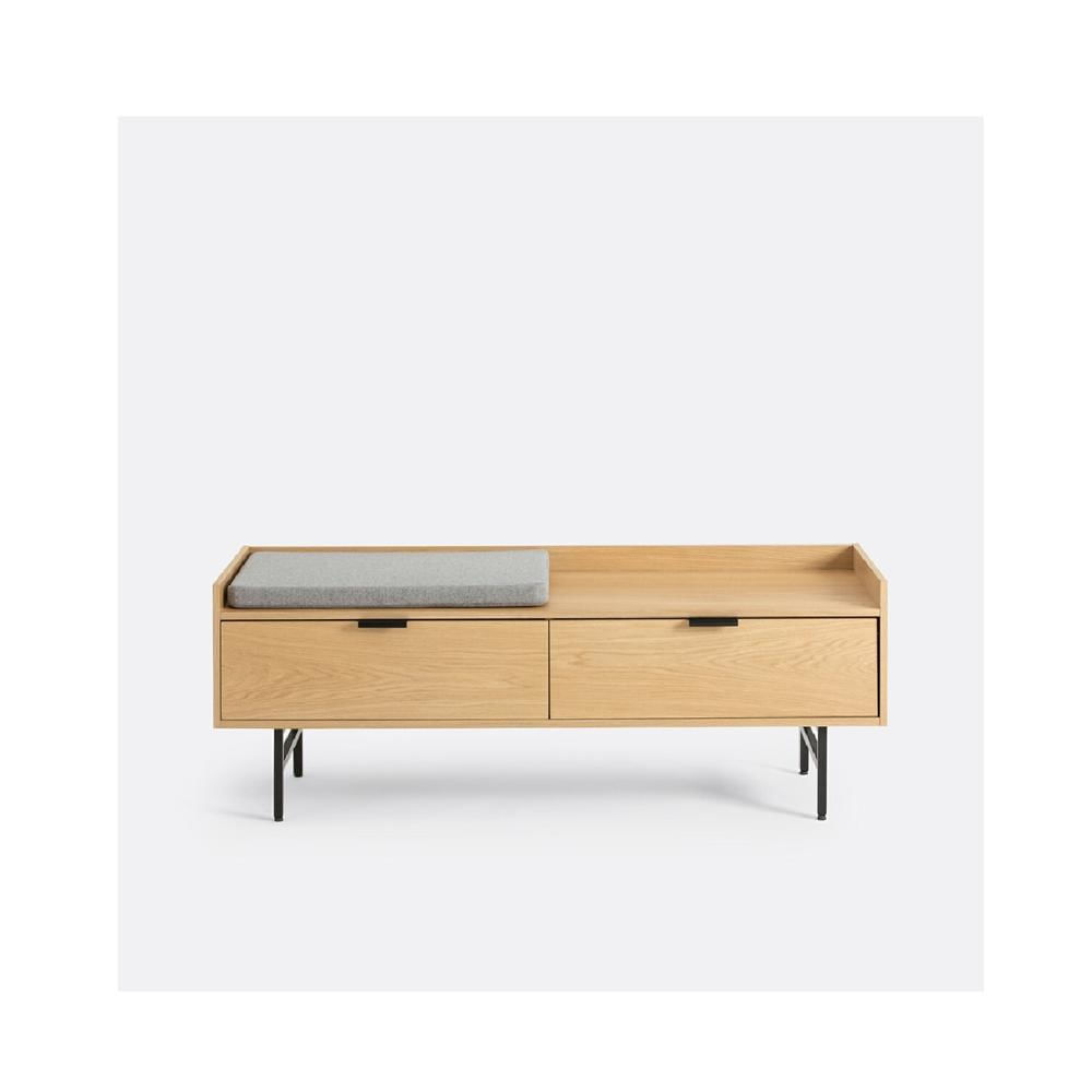 Zapatera Recibidor Funcional Indira color Roble Natural 2 puertas TU MESITA