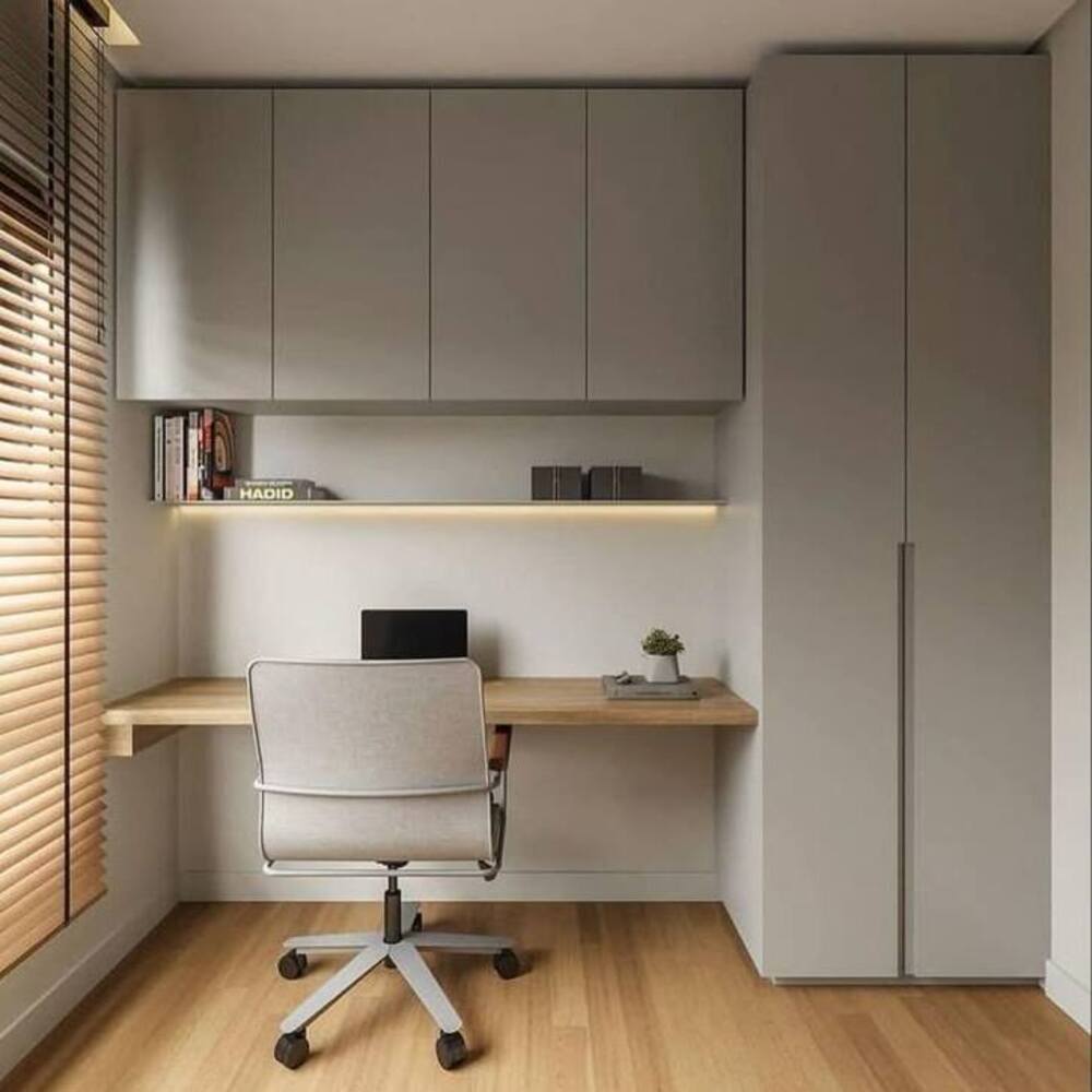 Escritorio Moderno Klabe con Luces Led Color Gris TU MESITA