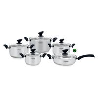 Juego de ollas LUISSANT Acero Inoxidable LU-1004R-IN 10Piezas