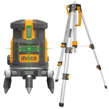 Combo Nivel Láser Autonivelante Ingco Línea Verde HLL305205 + Trípode de Aluminio 1200MM HLLT01152 Combo Nivel Láser Autonivelante Ingco Línea Verde HLL305205 + Trípode de Aluminio 1200MM HLLT01152