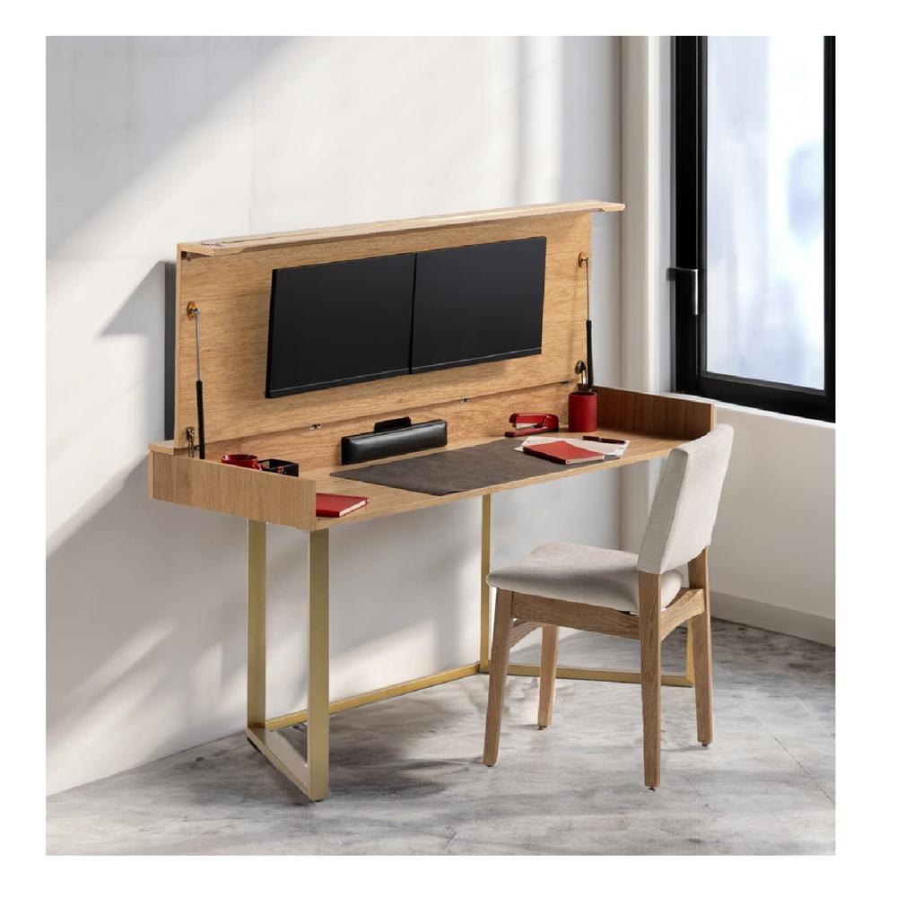 Escrfitorio Práctico y Funcional Rosberg color Haya Abatible TU MESITA