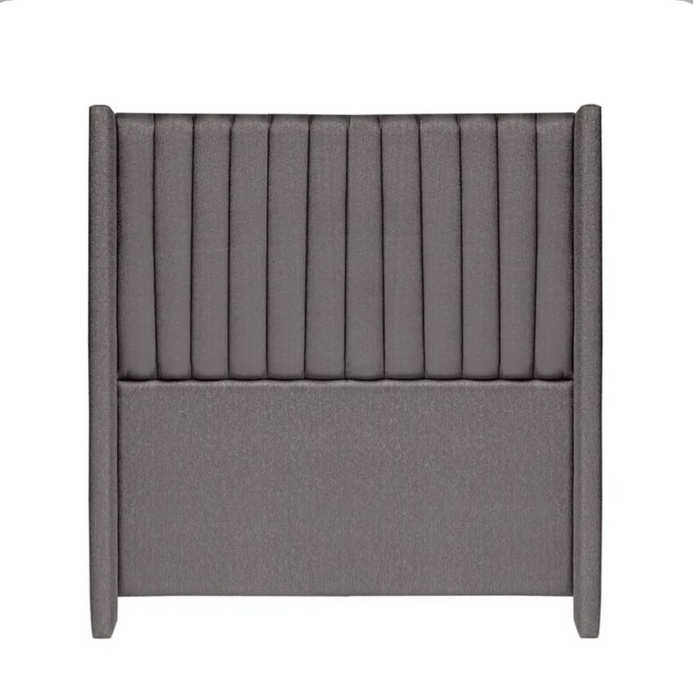 Cabecera de cama Manolo Lineal 2 Plz - Gris oscuro