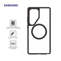 Case Samsung Serie React Con Magnets Gp-Fps938Objtw Para Galaxy S25 Ultra Black Crystal