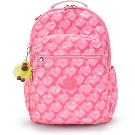 Kipling Seoul KI5210XL Mochila para Laptop para Mujer | Corazones Adorables
