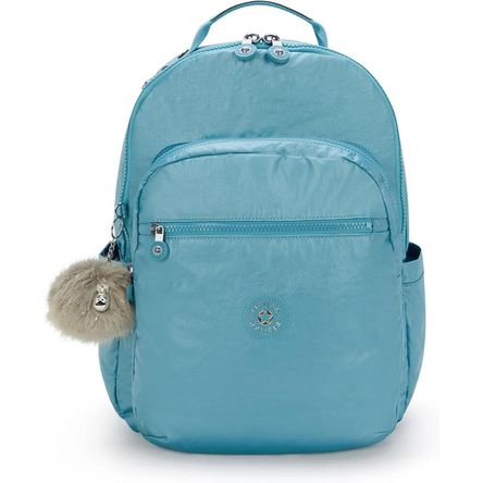 Kipling Seoul KI5210XL Mochila para Laptop para Mujer | Aqua Tides Metallic