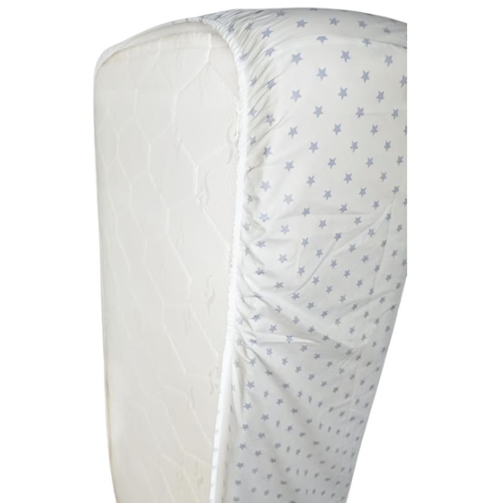 Sabanas Bajeras Ajustable BABYTU Talla 1,5 Plazas Diseño Estrellitas Celeste Pack (2 UND)