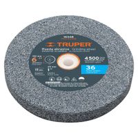 Piedra para Esmeril 6"" Grano 36 Truper 16348