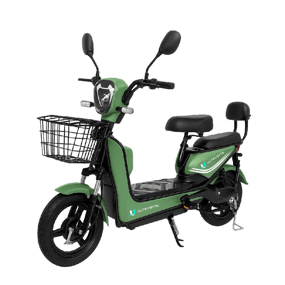Bicimoto Electrica Ultrabyte Velocidad Maxima 35km/h Bateria 48V Color Verde