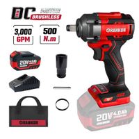 Llave de impacto 500nm brushless industrial Rankor RLIW20002