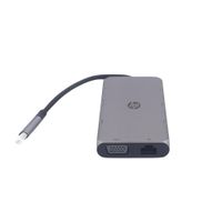 Adaptador Multipuerto HP USB-C 9 en 1 HDMI Lan VGA Carga Rápida TC236