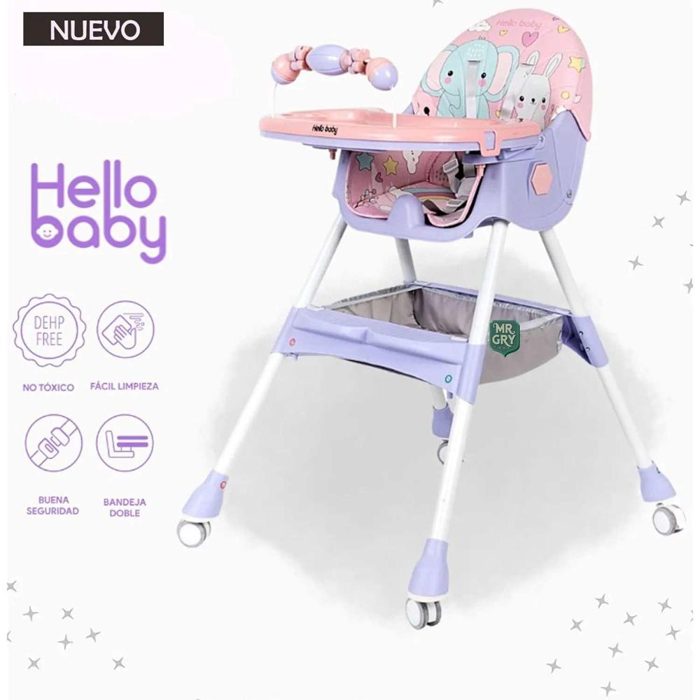 Silla de Comer Doble bandeja Copito Plus Lila