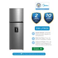  Refrigeradora Midea 338lt Frost Top Mount MDRT489MTR46PEW
