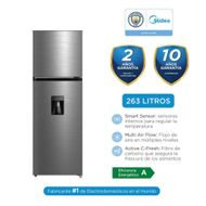  Refrigeradora Midea 263lt Frost Top Mount MDRT385MTR46PEW
