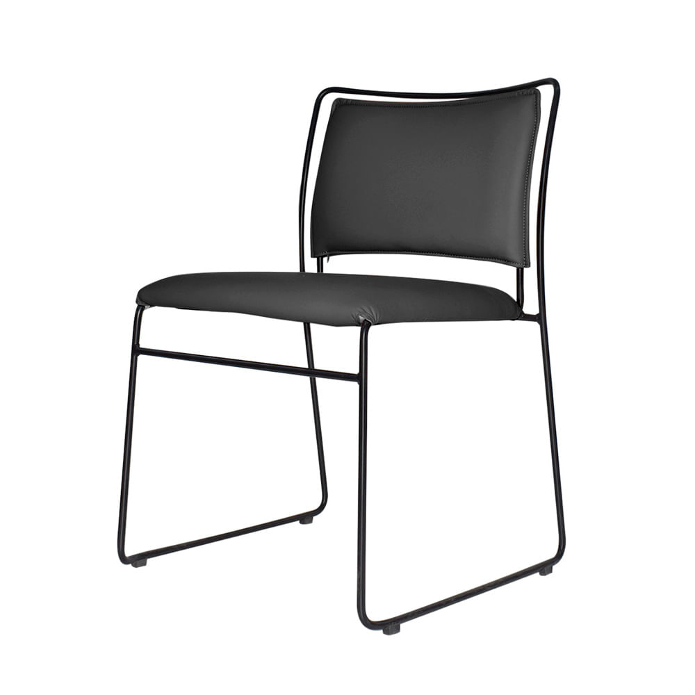 Silla De Visita Fija Interlocutor Tred Negro Ofideas
