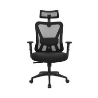 Silla Ergonómica Reclinable Dolphin Negro Presidente Brazo 3D. Nylon Ofideas