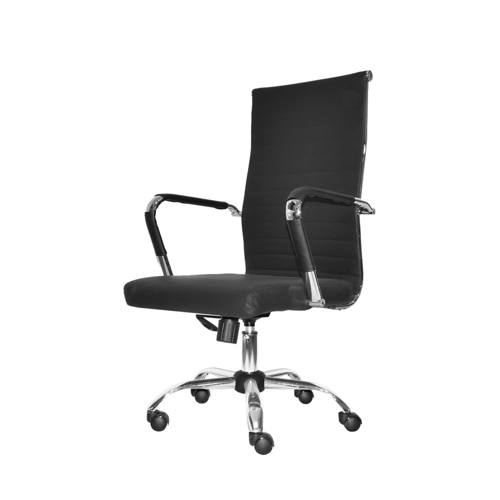 Silla Ergonómica Presidente Odra Cuero Color Negro Ofideas