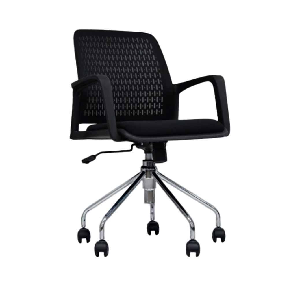 Silla De Oficina Fija Giratoria Pinko Pro Negro Ofideas