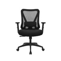 Silla Ergonómica Reclinable Dolphin Negro Gerente Brazo 3D. Nylon Ofideas