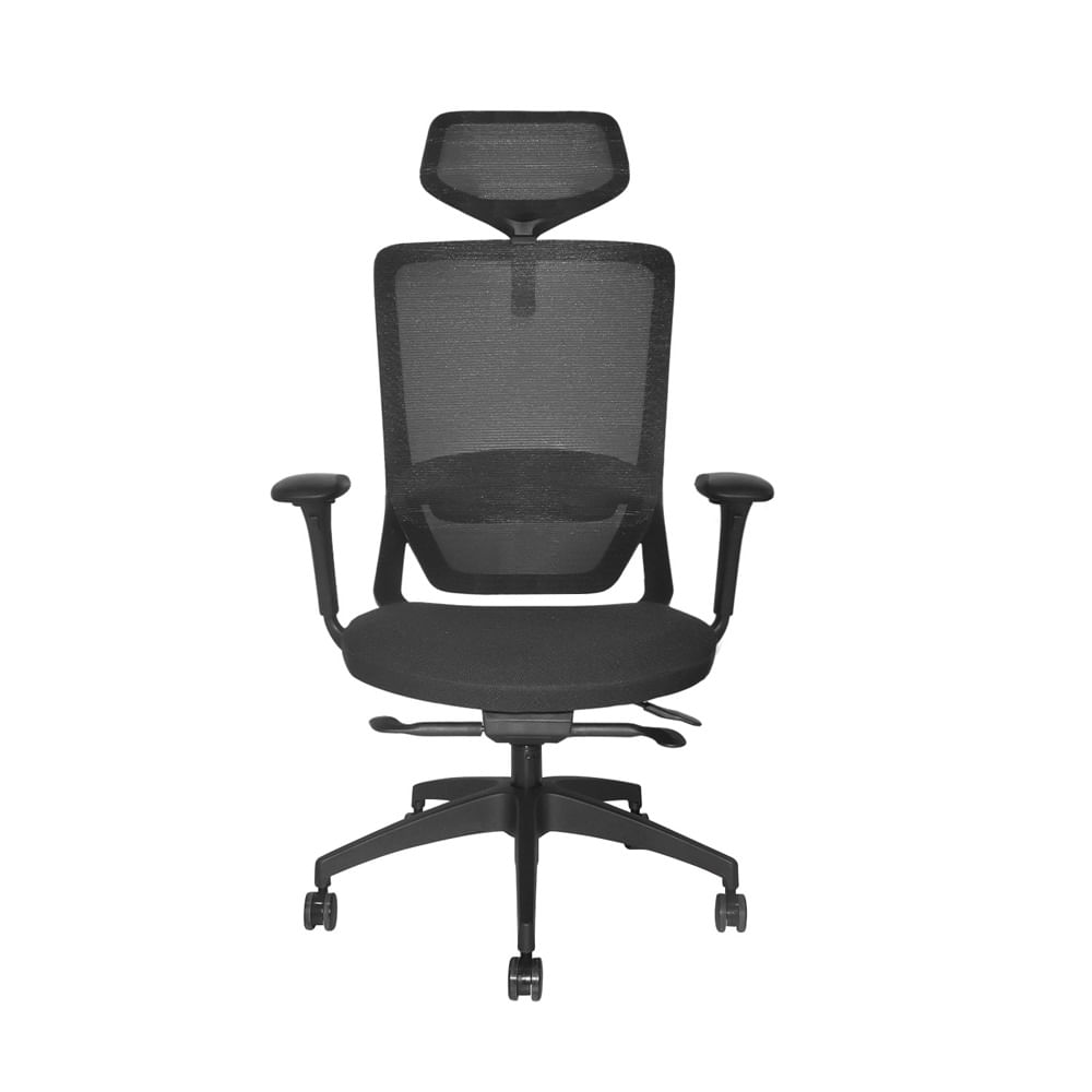Silla Ergonómica Reclinable Con Slider Brazo 4D. Loop Negro Ofideas