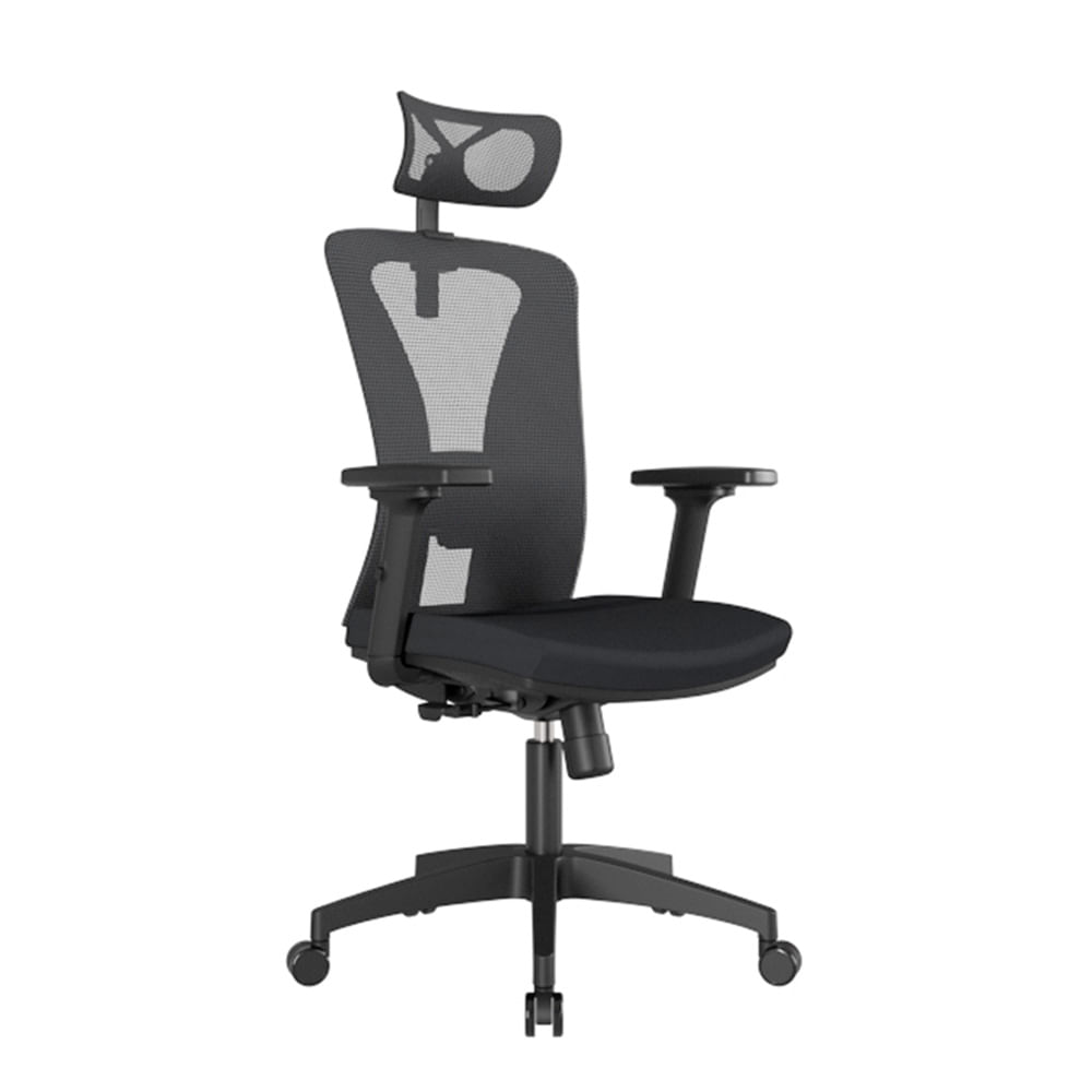 Silla Reclinable De Malla Versalles Presidente Nylon Negro Ofideas