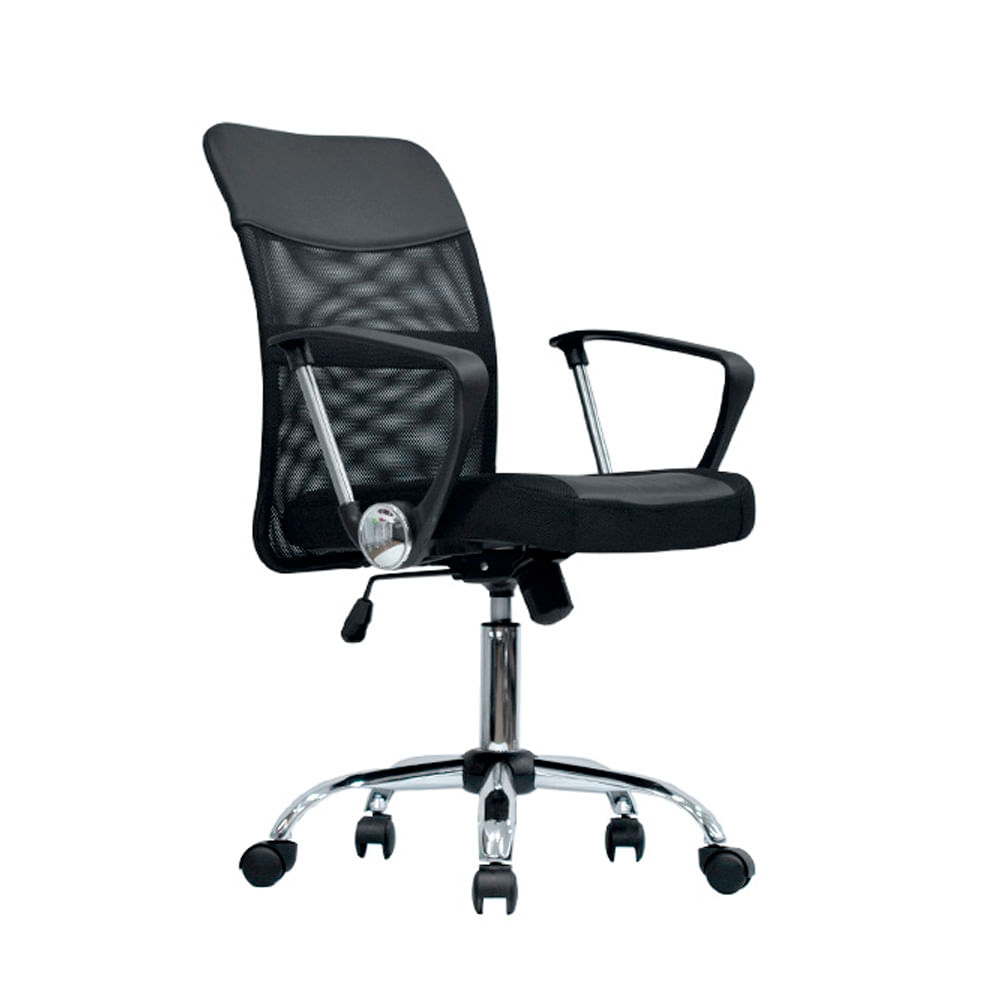 Silla De Oficina Dubai Rta Negro Ejecutiva Ofideas