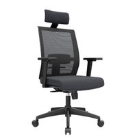 Silla de Oficina Ergonómica Noha Negro Presidente Nylon Ofideas