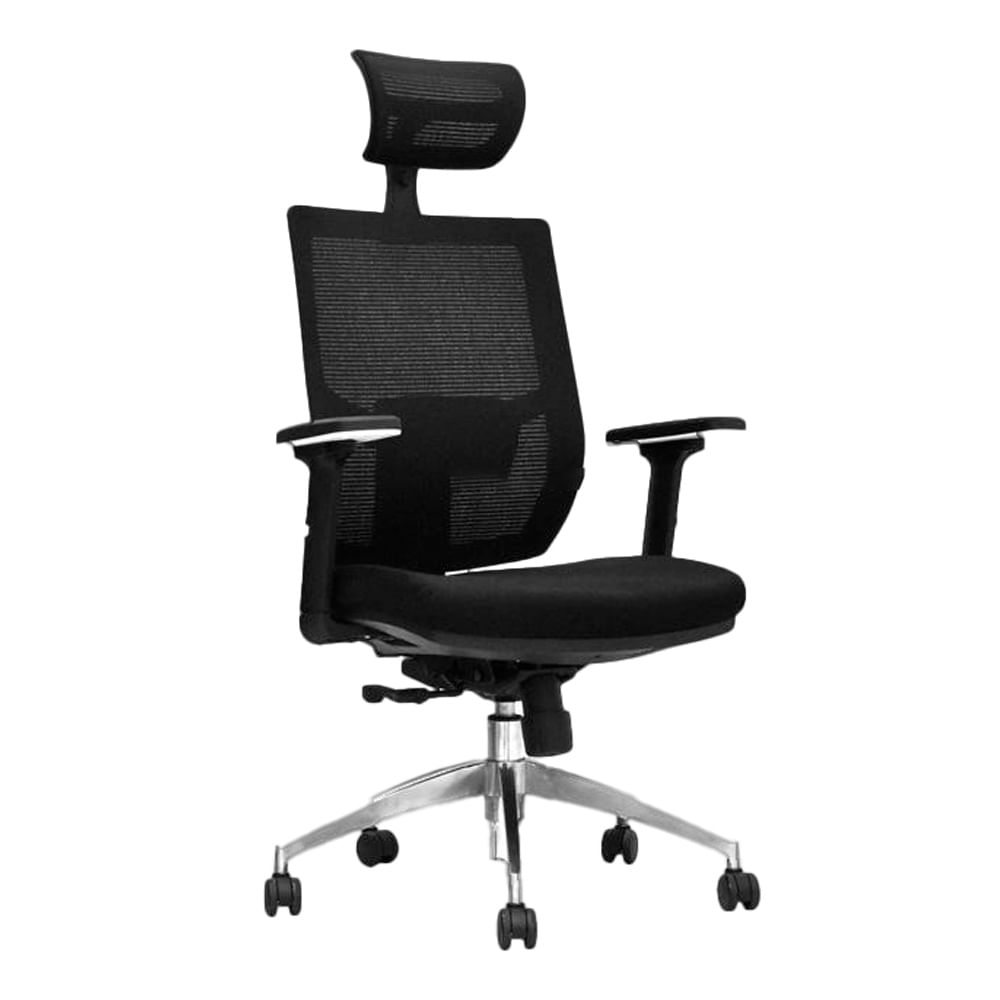 Silla de Oficina Ergonómica Lims Negro Presidente Aluminio Ofideas
