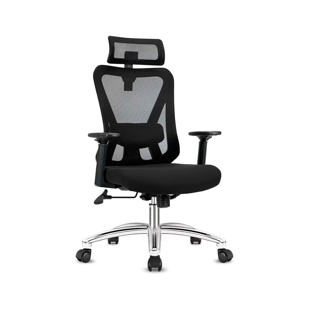 Silla Presidencial Lap Brazo 1D Dolfin Negro Ofideas