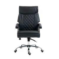 Silla Ergonómica Cuero Tirana Presidente Negro Ofideas