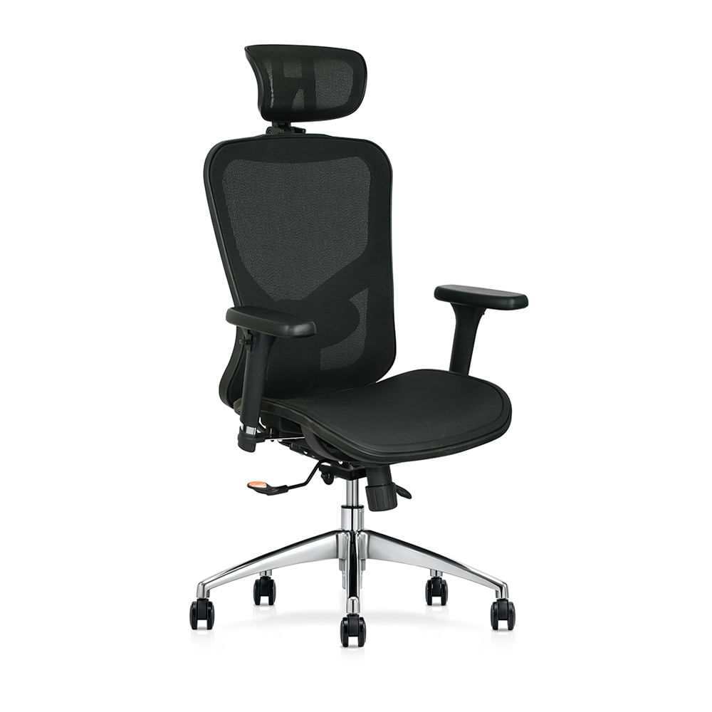Silla Ergonómica Mecanismo Lap Portland Brazo 3D. Negro Ofideas