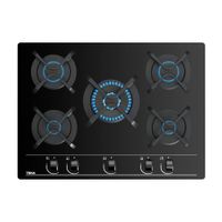 Cocina Empotrable Teka Modelo GBC 75030 KBB en Vidrio Templado Negro