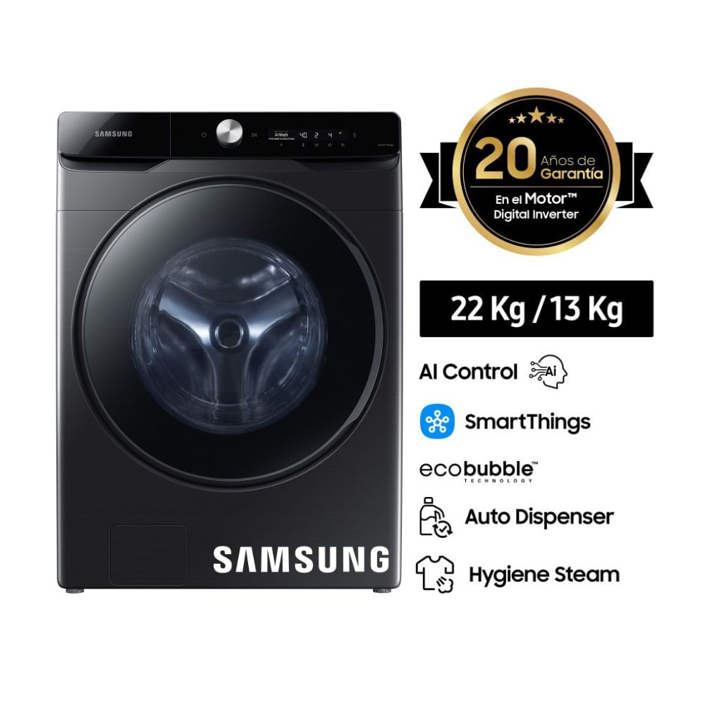 Lavaseca Samsung WD22T6500GV Gris 22kg/13kg