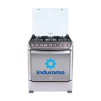 Cocina de Pie Indurama Galicia Zafiro Acero Inoxidable Gas 76cm Plata