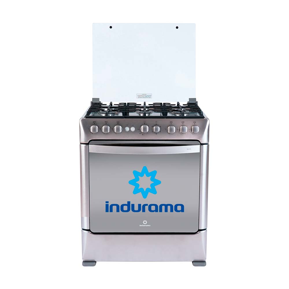 Cocina de Pie Indurama Galicia Zafiro Acero Inoxidable Gas 76cm Plata