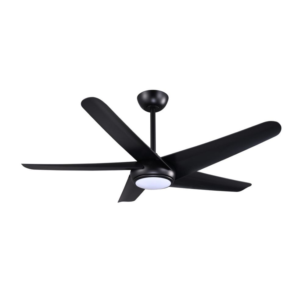 Ventilador de Techo LED Orange Berlín 52"" 5 Aspas Negro con Control Remoto