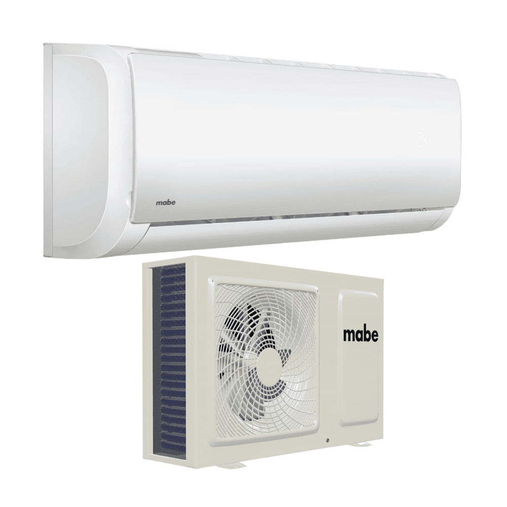 Aire Acondicionado Mini Split 12000 BTU Mabe MMT12CDBWCCCE8 R410A Blanco