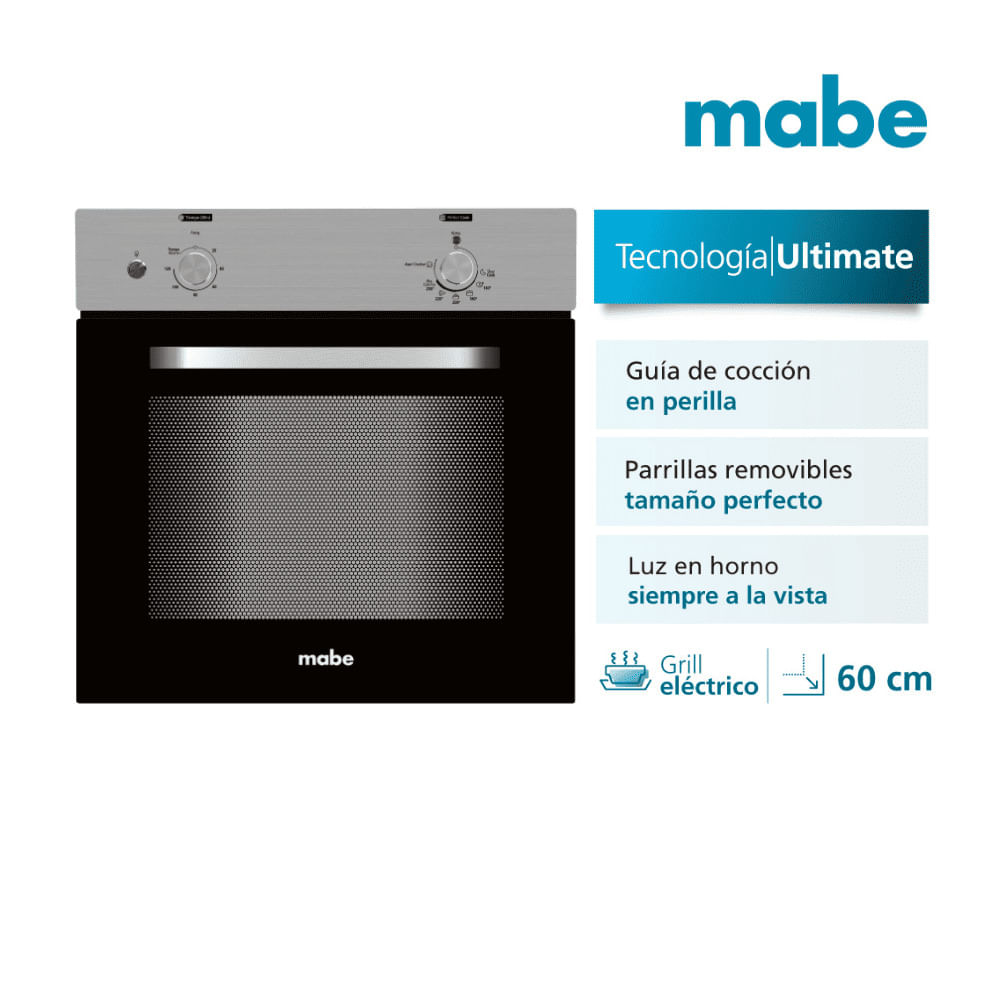Horno Empotrable Mabe HM6028EYAI0 Acero Plata