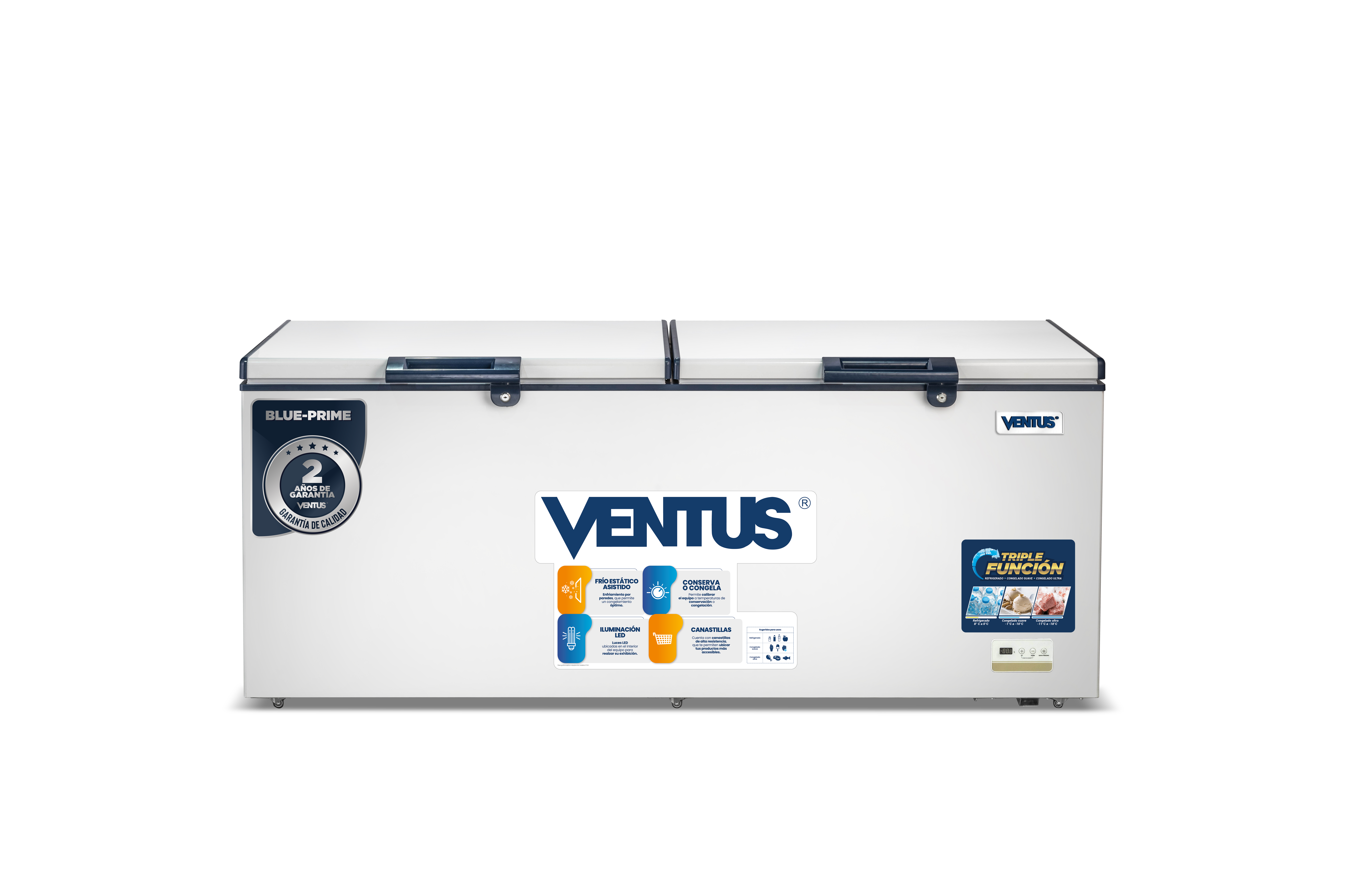 Congeladora Ventus CTD420 PRIME Blanco de 420L