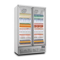 Vitrina Refrigeradora Ventus Visicooler VCBM1500L Plata de Acero 188cm
