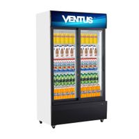 Vitrina Refrigeradora Ventus VC800L Plata de Acero 800L