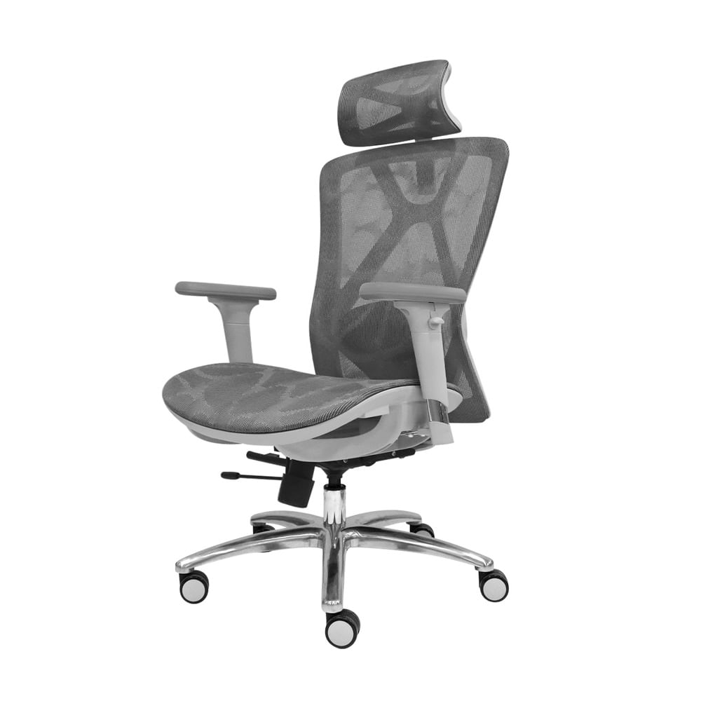 Silla Ergonómica Reclinable Slider Brazo 3D. Levi Plus II Gris Ofideas