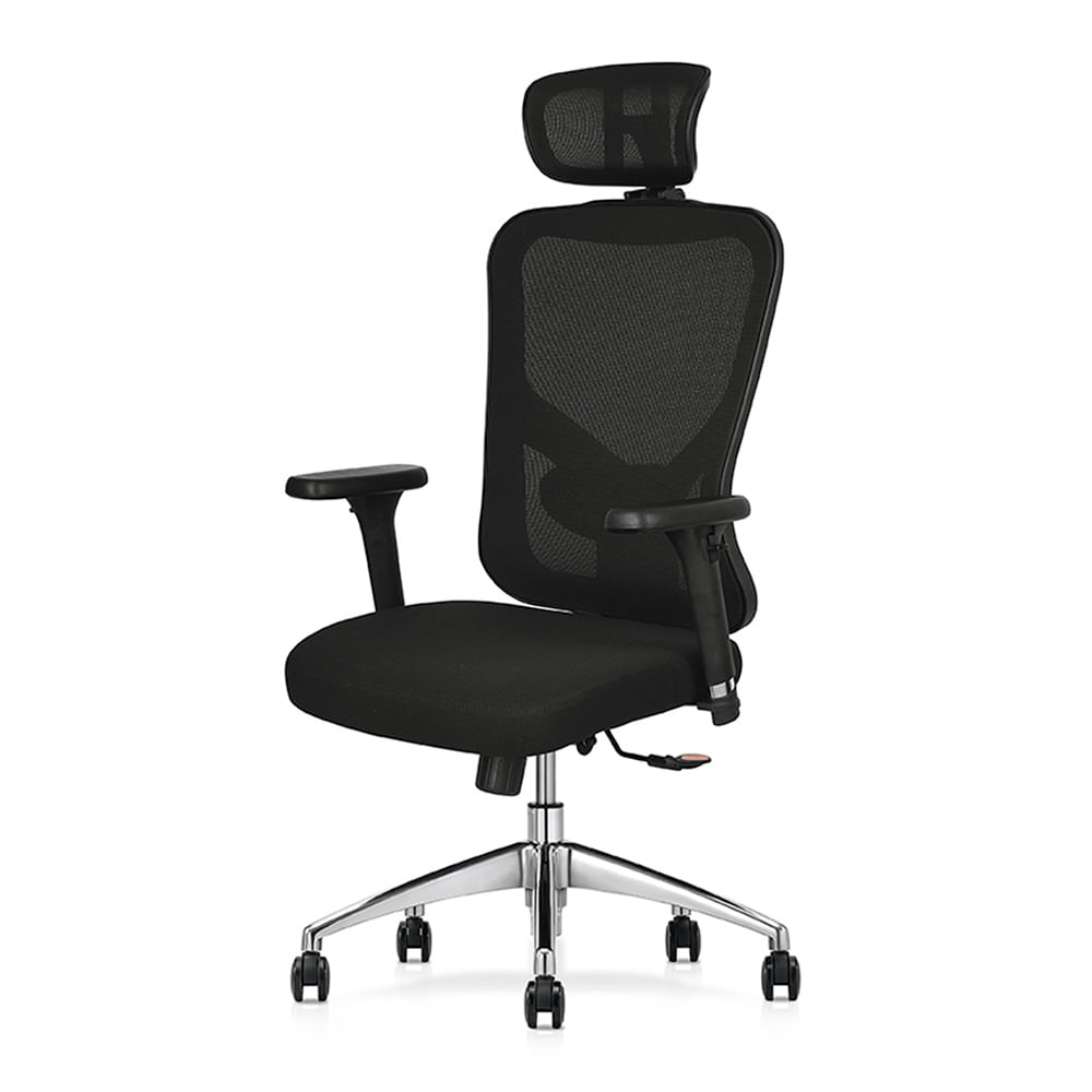Silla Ergonómica Mecanismo Lap Drimers Brazo 3D. Negro Ofideas