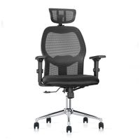 Silla Ergonómica Mecanismo Lap Monaco Brazo 2D. Negro Ofideas