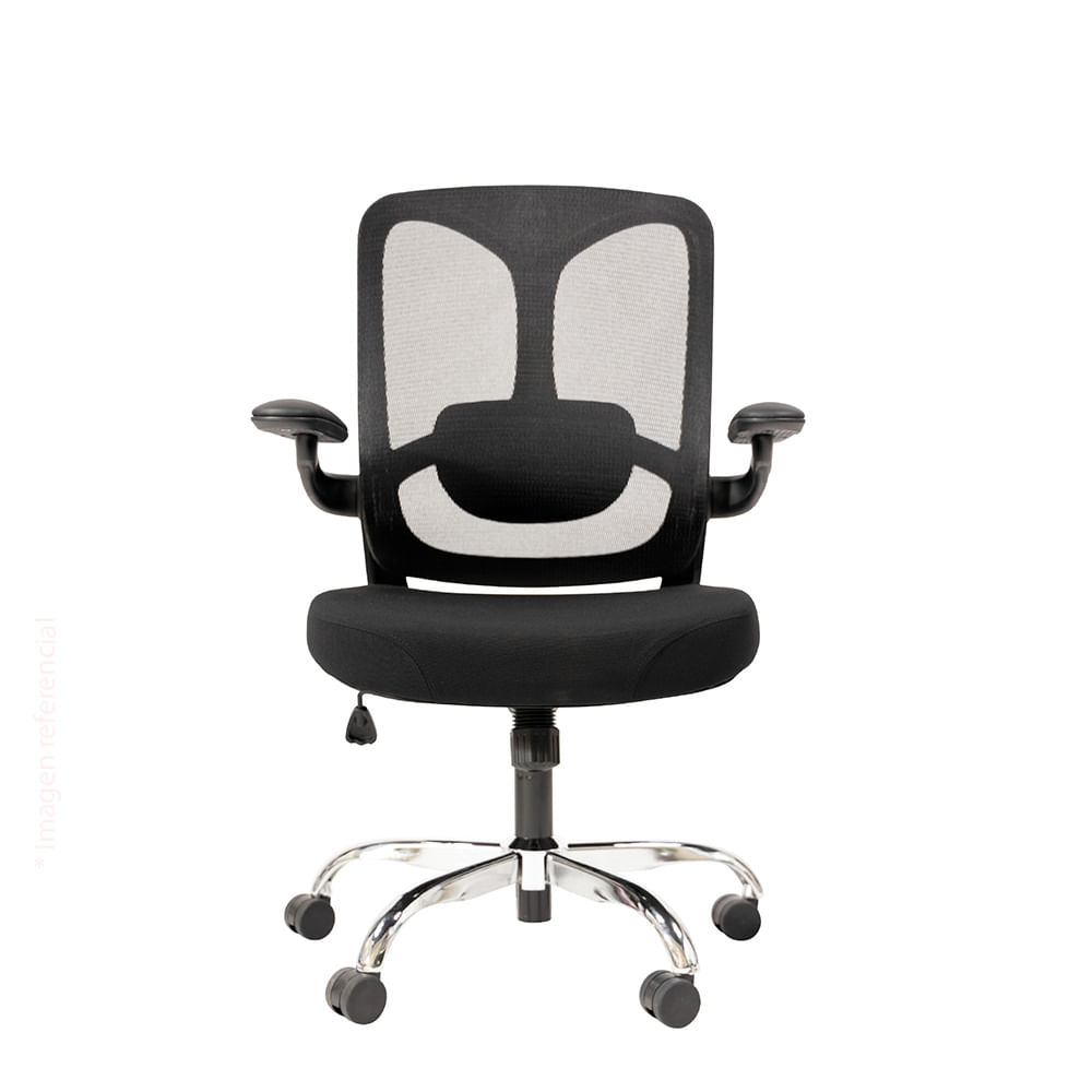 Silla Basculante Sevilla Brazos Abatibles Negro Ofideas