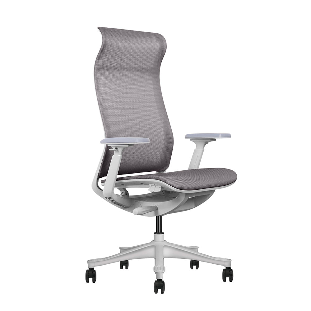 Silla Ergonómica Reclinable Lincoln Brazo 3D. Gris Ofideas