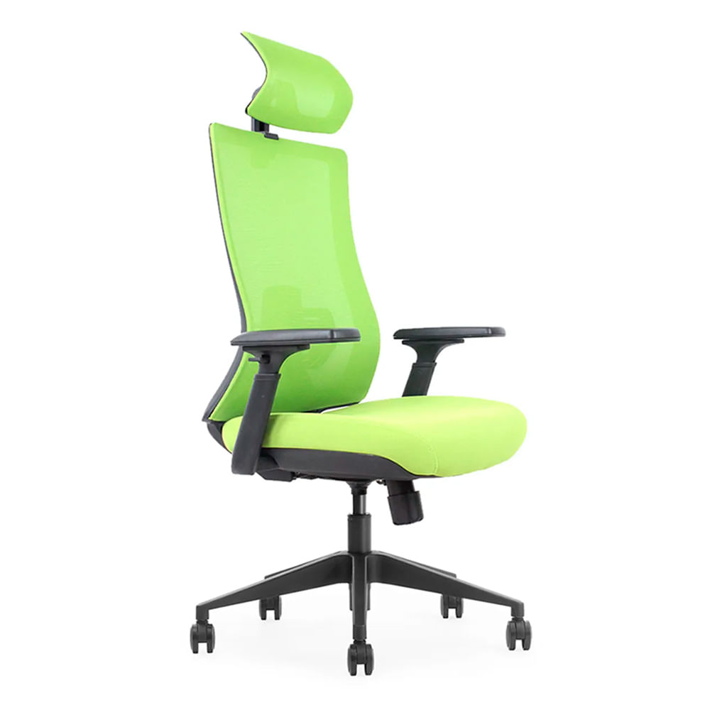 Silla Ergonómica Reclinable Boston Presidencial Brazo 3D. Verde Ofideas