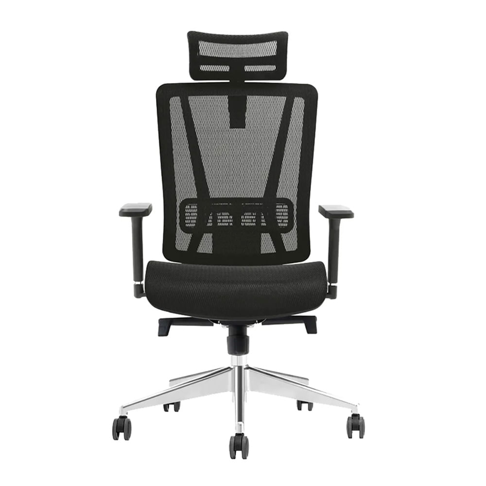 Silla Ergonómica Reclinable Slider Swift Brazo 3D. Negro Ofideas