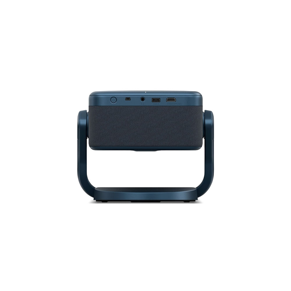 Proyector láser portátil Epson EpiqVision EF22, compacto y color azul, ideal para presentaciones y