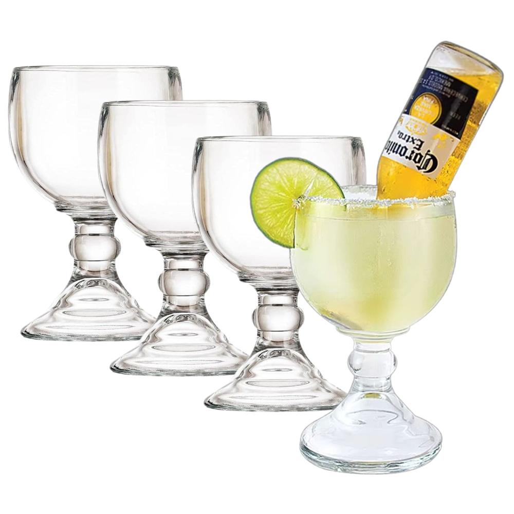 Copa Crisa Chabela Redondo 620ml – X4 Copa Tongo Elegante