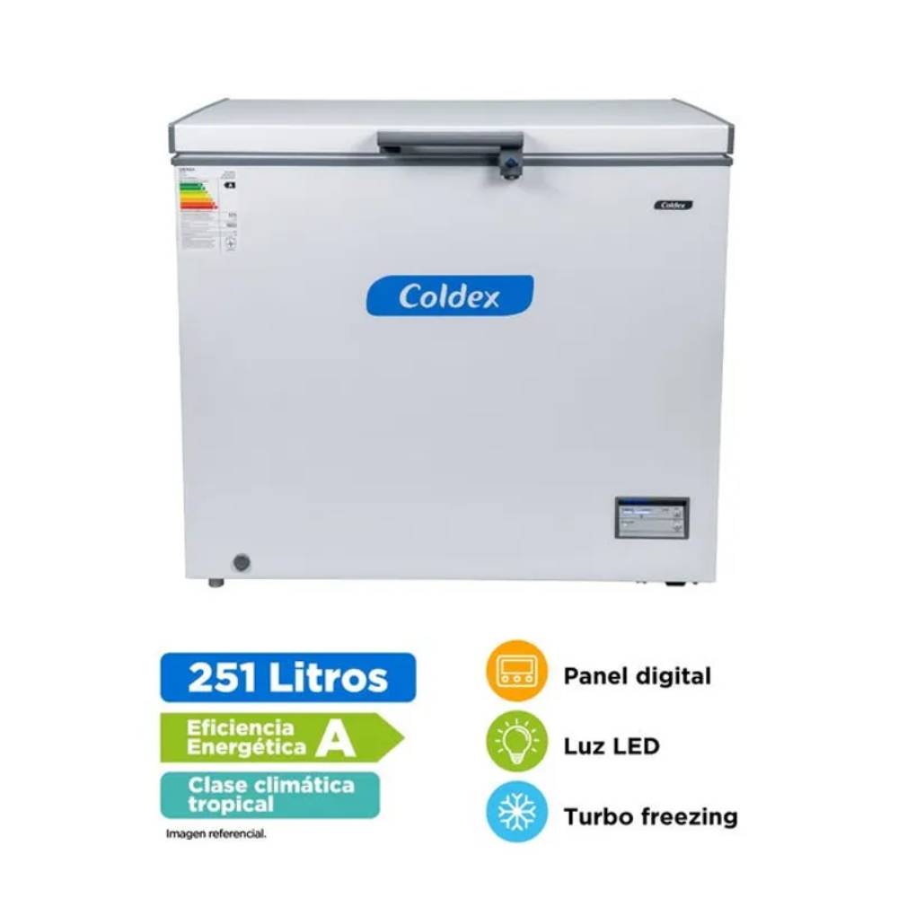 Congeladora Coldex 251LT Blanco CH10PLUS